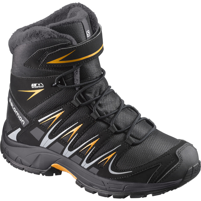 Salomon Singapore Kids Winter Boots - XA PRO 3D TS CSWP K Black | 04217-EYAQ